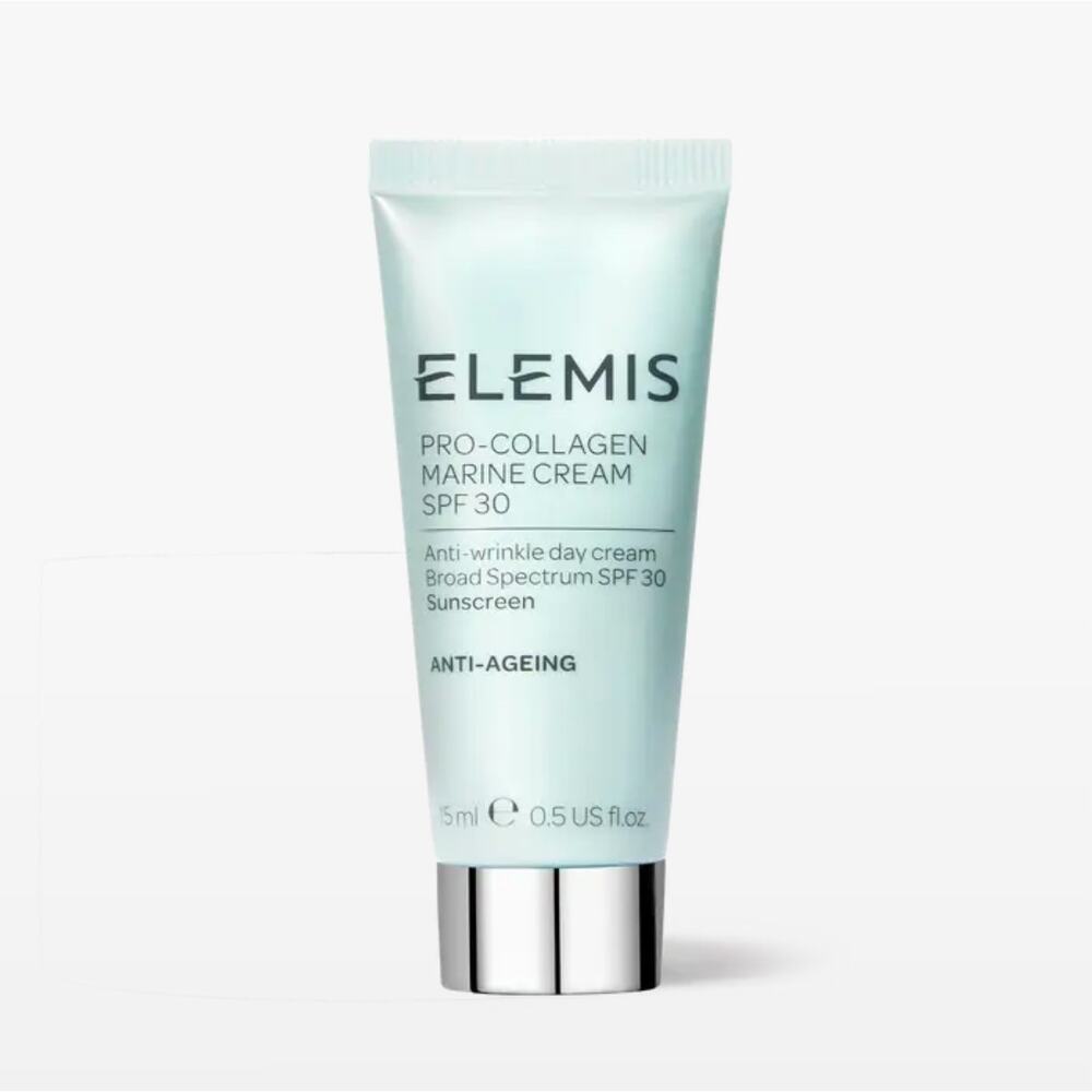 Elemis Pro-Collagen Marine Cream $57 SPF 30 Anti-Wrinkle Day Moisturizer 15mL